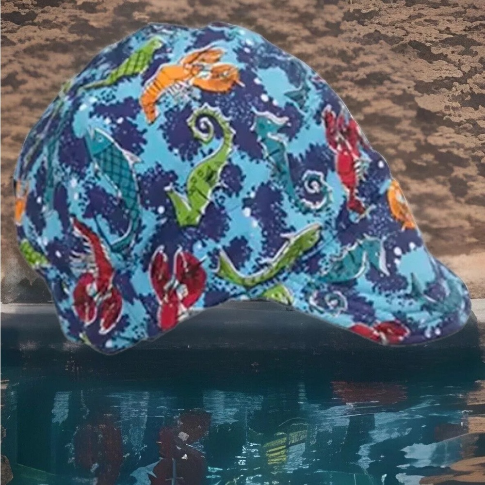 Sweat Absorption and Flame Resistant WELDING CAP in Marine Life Print - NWT